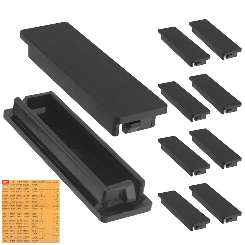 Pongle Square Breaker Panel Cover for Schneider Electric Square D QO Filler Plates Breaker Filler Plate (Comes with Breaker Box Label) 10 Pack - Image 1